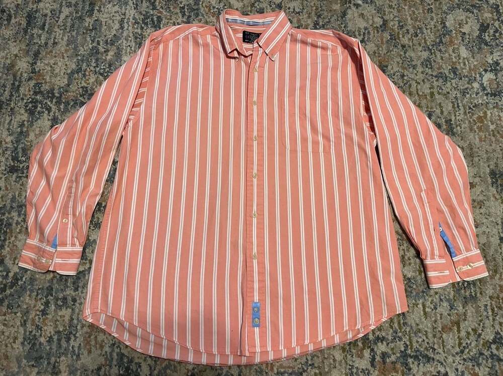 Colours by Alexander Julian Men's Striped Button Down Shirt Size L